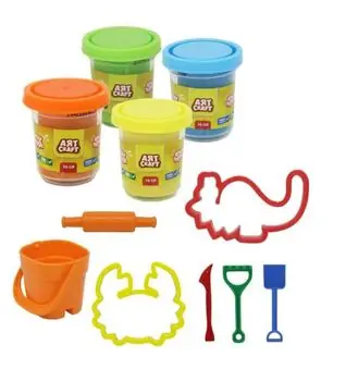 Dede 03494 ART CRAFT MODELING DOUGH BOX - BEACH საბავშვო პლასტელინების ნაკრები, 3 image