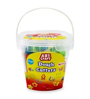 Dede 03542 ART CRAFT 16 PCS CUTTERS DOUGH MOULDS პლასტელინების აქსესუარების ნაკრები, 3 image