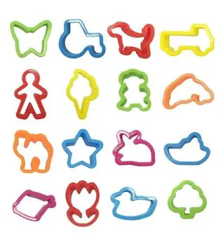 Dede 03542 ART CRAFT 16 PCS CUTTERS DOUGH MOULDS პლასტელინების აქსესუარების ნაკრები, 2 image