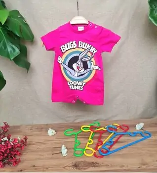 Bobix Romper Bugs Bunny Pink ჩვილის რომპერი