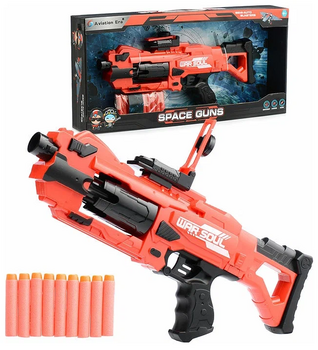 Attacker Blaster Soft Shot - სათამაშო ბლასტერი რბილი ტყვიებით, 3 image