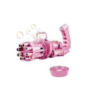 Mini Bubble Gun Pink - საპნის ბუშტების თოფი