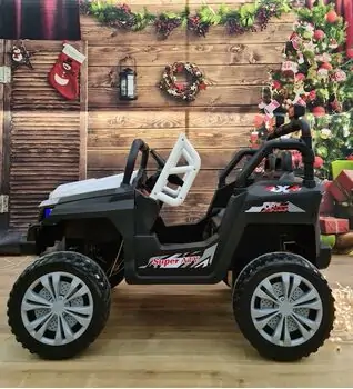 Buggy Explorer Jeep White - ელექტრო მანქანა კაუჩუკის საბურავებით, 2 image