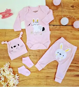 Baby Cute Rabbits Clothes Set საბავშვო ტანსაცმლის ნაკრები
