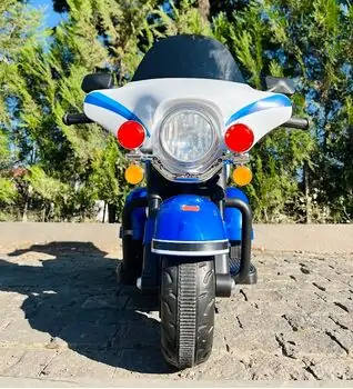 Police Electric Moto Blue - ელექტრო მოტოციკლი, 3 image