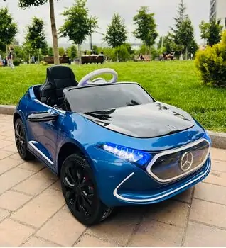 Cangaroo Mercedes-Benz Concept EQA Blue ელექტრო მანქანა კაუჩუკის საბურავებით და ტყავის სავარძლით, 2 image