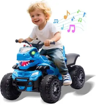 Dinosaur Off-Road Quad Blue - ელექტრო კვადროციკლი, 5 image
