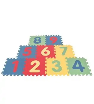 Pilsan-ის ფაზლი ხალიჩა 03 436 POLY MAT WITH NUMBERS
