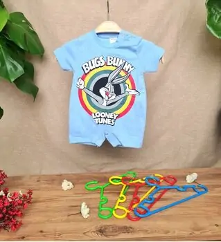 Bobix Romper Bugs Bunny Blue ჩვილის რომპერი