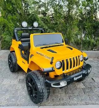 Super Car Speed Yellow - ელექტრო მანქანა კაუჩუკის საბურავებით, 2 image