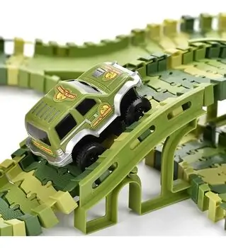 Dinosaur Track Set With Car - სათამაშო დინოზავრის ტრასა, 3 image