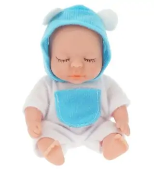 Newborn Baby Doll With Clothes 10 cm - სათამაშო თოჯინა ტანსაცმელებით