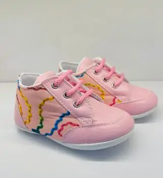 Papulin Baby Shoes 0-12 Months 4281 ჩვილის ფეხსაცმელი PINK