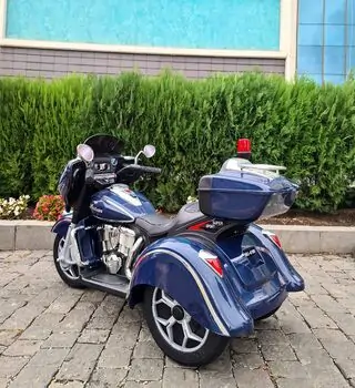Electric Motorcycle Dark Blue - ელექტრო მოტოციკლი, 3 image