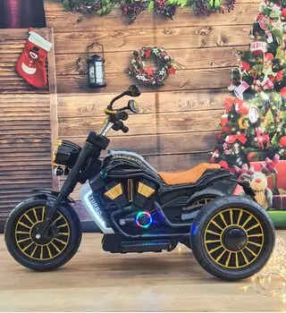 Vintage Moto Black  - ელექტრო მოტოციკლი ტყავის სავარძლით, 2 image