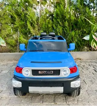 Toyota Off Road Electric Car Blue - ელექტრო მანქანა კაუჩუკის საბურავებით, 3 image