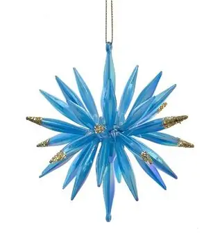 Glow In Dark Starburst Hanging Decoration - ნაძვის ხის სათამაშო, 2 image