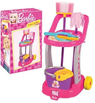 Dede 01970 BARBIE CLEANING TROLLEY სათამაშო დასუფთავების ნაკრები, 2 image