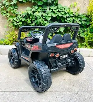 Buggy Black - ელექტრო მანქანა ტყავის სავარძლით, 3 image