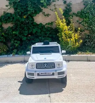 Mercedes Benz G63 White -  ელექტრო მანქანა კაუჩუკის საბურავებით, 3 image