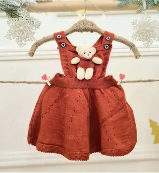 Little Bear Knitted Dress - საბავშვო ნაქსოვი კაბა