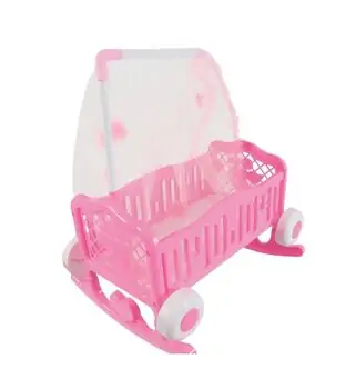 Wheeled Cradle With Net - თოჯინის საწოლი ფარდით, 3 image