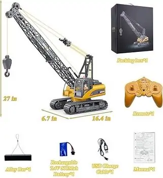 Professional RC Tower Crane - დისტანციური მართვის ამწე კრანი, 6 image