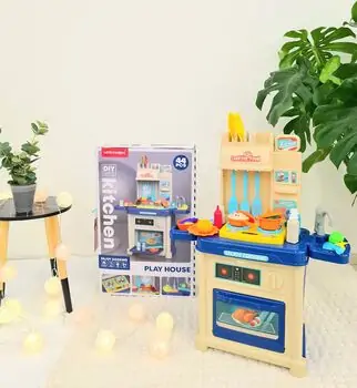 Awesome Kitchen Set For Kids Blue 1A110 ფუნქციური საბავშვო სამზარეულო, 24 image