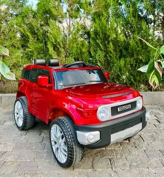 Toyota Off Road Electric Car Painted Red - ელექტრო მანქანა კაუჩუკის საბურავებით, 2 image