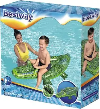 Bestway 41477 Buddy Crocodile Ride-On - გასაბერი ნიანგი, 2 image