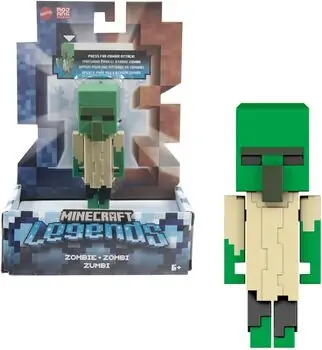 Minecraft Legends Zombie with Action - მაინქრაფთის სათამაშო ფიგურა