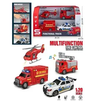 Small City Fire Truck Set  -  სათამაშო  სახანძრო მანქანა