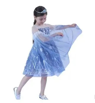 Elsa Frozen Princess Dress - პრინცესა ელზას კაბა, 2 image