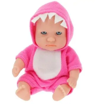 Newborn Baby Doll With Clothes 10 cm - სათამაშო თოჯინა ტანსაცმელებით