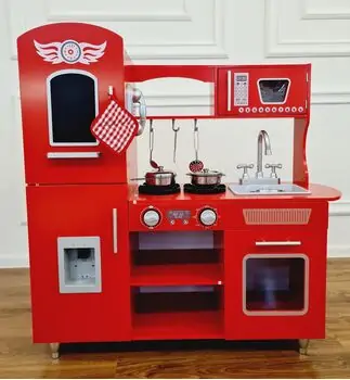 Retro Kitchen for Children  ხის სათამაშო სამზარეულო  HT001