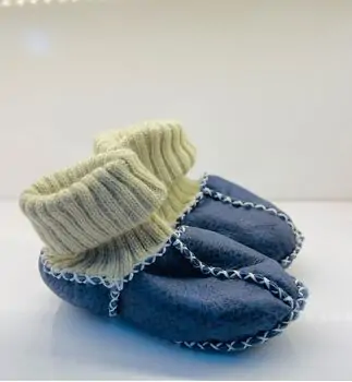 Papulin Baby Shoes 0-12 Months 8018 ჩვილის ფეხსაცმელი BLUE