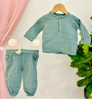 Vintage Baby 2in1 Set MURATBABY Green 7471 ჩვილის ტილოს ორეული