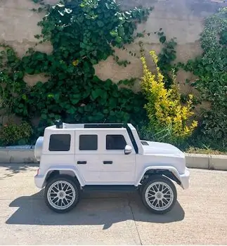 Mercedes Benz G63 White -  ელექტრო მანქანა კაუჩუკის საბურავებით, 2 image