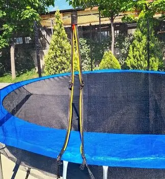Metal & Plastic Trampoline 427cm With Ladder 14FT - ბატუტი, 6 image