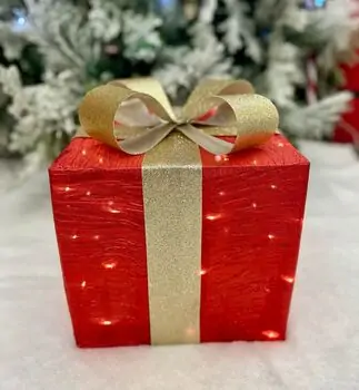 Medium Gift Box With Lights -  საახალწლო სასაჩუქრე ყუთი განათებით, 3 image