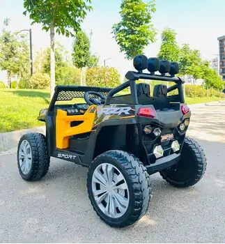 RZR Sport Jeep Yellow - ელექტრო მანქანა კაუჩუკის საბურავებით, 5 image