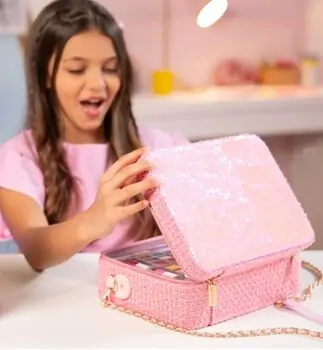 Girabrilla Glamour Maxi Makeup Case Magenta - საბავშვო კოსმეტიკის ჩანთა, 2 image