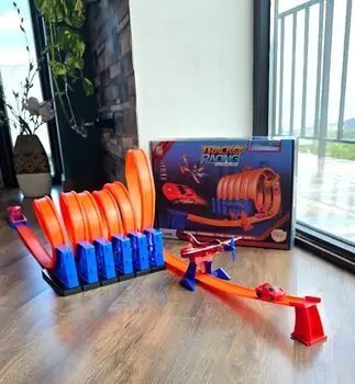 Racing Track  With Pull Back Car - სათამაშო ტრასა, 6 image
