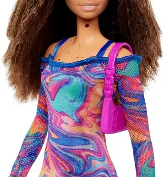 Barbie Doll Fashionista With Crimped Hair And Freckles - ბარბის თოჯინა, 4 image