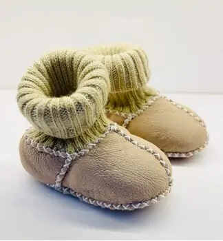 Papulin Baby Shoes 0-12 Months 8030 ჩვილის ფეხსაცმელი BEIGE LEATHER