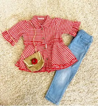 COWBOY SET FOR GIRLS საბავშვო ტანსაცმლის ნაკრები MISSMARIANA 7030, 2 image