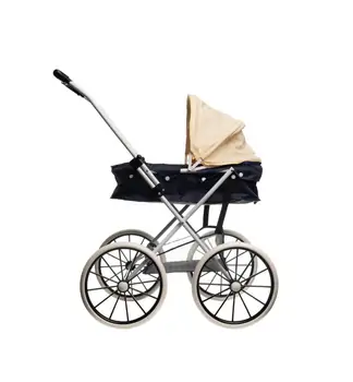 Vintage Stroller For Kids Black - ვინტაჟური სათამაშო ეტლი, 3 image