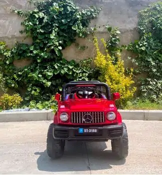 Mercedes G Wagon Painting Red - ელექტრო მანქანა ტყავის სავარძლით, 2 image