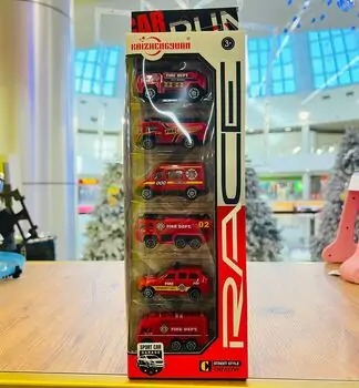Freewheeling Fire Car Set - სათამაშო მექანიკური მანქანები