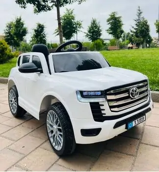 Toyota Jeep White - ელექტრო მანქანა კაუჩუკის საბურავებით, 2 image